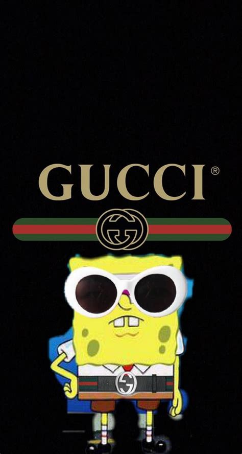 spongebob Gucci background